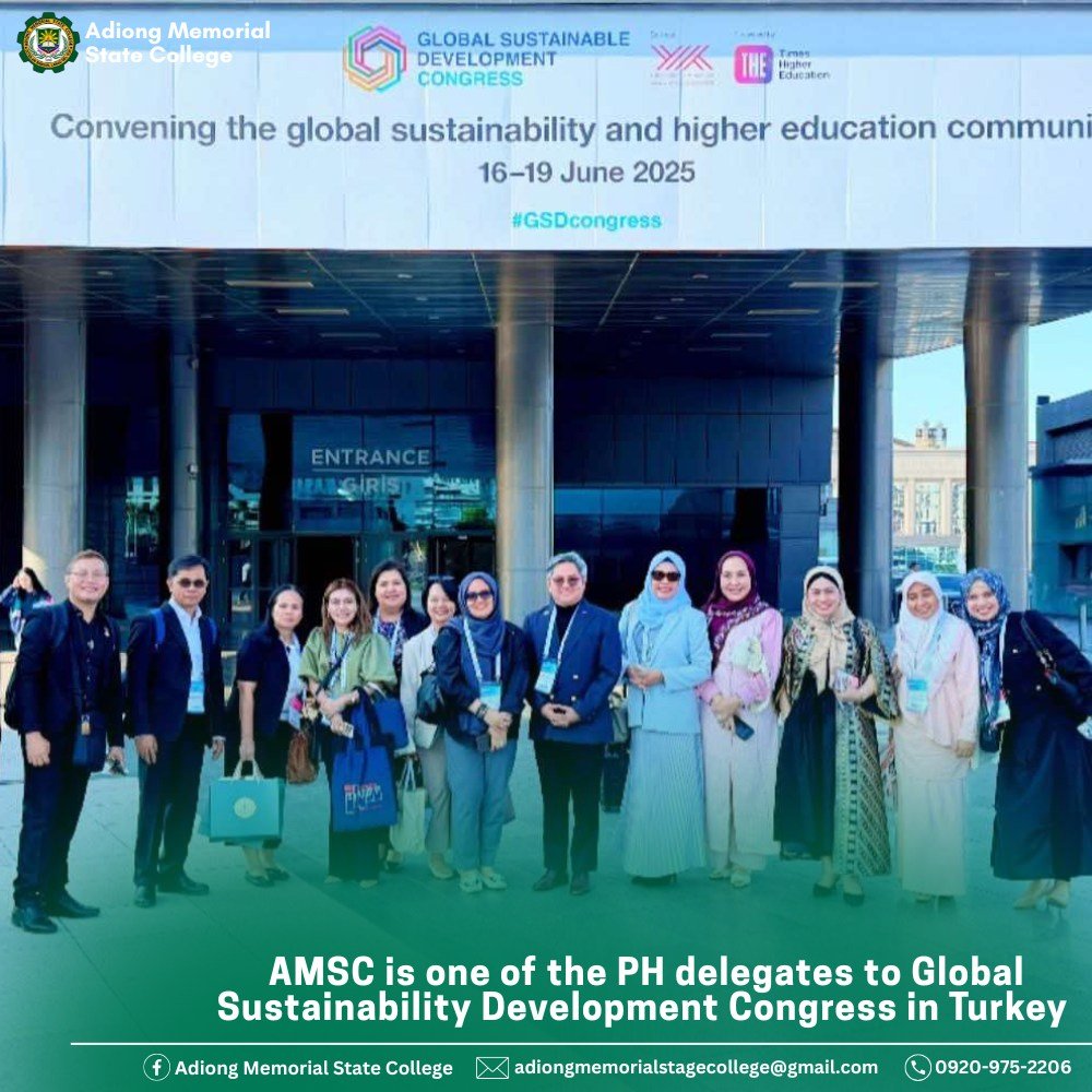 𝐀𝐌𝐒𝐂 𝐢𝐬 𝐨𝐧𝐞 𝐨𝐟 𝐭𝐡𝐞 𝐏𝐇 𝐝𝐞𝐥𝐞𝐠𝐚𝐭𝐞𝐬 𝐭𝐨 𝐓𝐢𝐦𝐞𝐬 𝐇𝐢𝐠𝐡𝐞𝐫 𝐄𝐝𝐮𝐜𝐚𝐭𝐢𝐨𝐧 - 𝐆𝐥𝐨𝐛𝐚𝐥 𝐒𝐮𝐬𝐭𝐚𝐢𝐧𝐚𝐛𝐥𝐞 𝐃𝐞𝐯𝐞𝐥𝐨𝐩𝐦𝐞𝐧𝐭 𝐂𝐨𝐧𝐠𝐫𝐞𝐬𝐬, 𝐊𝐢𝐜𝐤𝐬 𝐎𝐟𝐟 𝐢𝐧 𝐈𝐬𝐭𝐚𝐧𝐛𝐮𝐥, 𝐓𝐮𝐫𝐤𝐢𝐲𝐞, 𝐀𝐝𝐝𝐫𝐞𝐬𝐬𝐢𝐧𝐠 𝐂𝐫𝐢𝐭𝐢𝐜𝐚𝐥 𝐆𝐥𝐨𝐛𝐚𝐥 𝐂𝐡𝐚𝐥𝐥𝐞𝐧𝐠𝐞𝐬